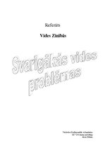 Referāts 'Svarīgākās vides problēmas', 1.