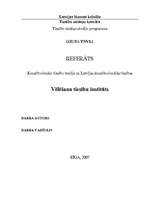 Referāts 'Vēlēšanu tiesību institūts', 1.