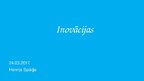 Prezentācija 'Inovācijas', 1.