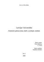 Referāts 'Latvijas Universitāte', 1.