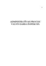 Diplomdarbs 'Administratīvais process Valsts darba inspekcijā', 1.