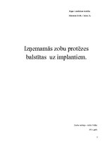 Konspekts 'Izņemamās zobu protēzes balstītas, uz implantiem', 1.