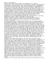 Eseja 'Family Matters', 1.