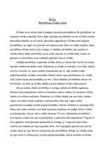 Eseja 'Pārvērtības cilvēka dzīvē', 1.