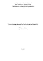 Diplomdarbs 'Ekstremālās programmēšanas lietošanas labās prakses', 1.