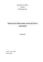 Referāts 'Treniņu īpatnības senioriem un sievietēm', 1.