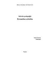 Referāts 'Personības attīstība', 1.