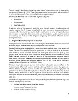 Konspekts 'Negative Factors of Tourism Development', 4.