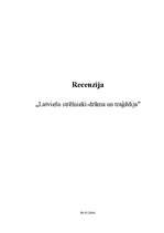 Eseja 'Latviešu strēlnieki - drāma un traģēdija', 1.