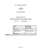 Paraugs 'Rotējoša cilindriska objekta applūšana ar gaisu', 1.