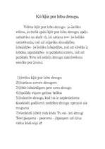 Eseja 'Kā kļūt par labu draugu', 1.