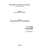 Referāts 'Darba drošība un aizsardzība', 1.