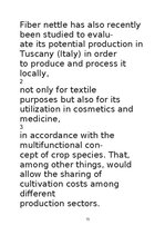 Referāts 'Lielās nātres (Urtica dioica L.) šķiedru pielietojums tautas medicīnā un tekstil', 15.