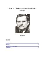 Referāts 'Leha Valensas sabiedriski politiskā darbība', 1.