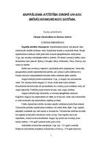Konspekts 'Kapitālisma attīstība Eiropā un ASV. Brīvās konkurences sistēma', 1.