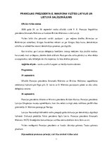 Konspekts 'Francijas prezidenta Emanuela Makrona vizītes Latvijā un Lietuvā salīdzinājums', 1.