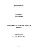 Referāts 'Administratīvi teritoriālā reforma', 1.