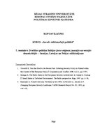 Konspekts 'Drošības politika Baltijas jūras reģiona jaunajās un vecajās demokrātijās - Somi', 1.