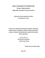 Konspekts 'Virzība tirgū un starptautiskā mārketinga komunikācijas. Globāla produkta vadība', 1.