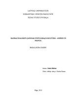 Diplomdarbs 'Kansai dialekts Japānas populārajā kultūrā - anime un manga', 2.