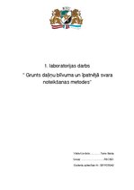 Paraugs 'Grunts daļiņu blīvuma un īpatnējā svara noteikšanas metodes', 1.