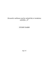 Referāts 'Personāla vadīšanas analīze SIA "X"', 1.