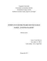 Referāts 'Dominance Konik polski grupās dabas parkā "Dvietes paliene"', 1.