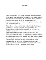 Eseja 'Matemātika manā dzīvē', 2.