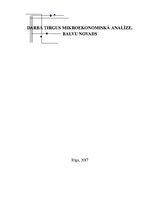 Referāts 'Darba tirgus mikroekonomiskā analīze. Balvu novads', 1.