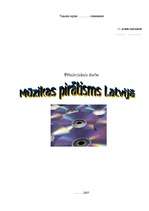 Referāts 'Mūzikas pirātisms Latvijā', 1.