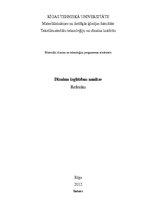 Referāts 'Dizaina izglītības analīze', 1.