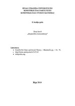 Eseja 'Urbanizācija, urbānās kultūras, subkultūras, alternatīvās vērtību sistēmas. Kult', 1.