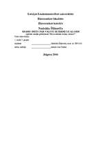 Referāts 'Ādams Smits par valsts ietekmi uz algām', 1.