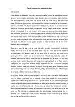 Eseja 'Public transport and sustainable cities', 1.