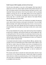 Eseja 'Public transport and sustainable cities', 2.