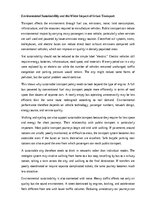 Eseja 'Public transport and sustainable cities', 3.