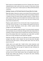 Eseja 'Public transport and sustainable cities', 5.