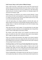 Eseja 'Public transport and sustainable cities', 6.