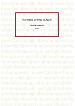 Referāts 'Marketing Strategy in Apple', 1.