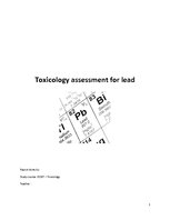 Konspekts 'Toxicology Assessment for Lead', 1.