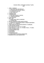 Konspekts 'Dantes "Dievišķā komēdija". Semināra analīze', 1.