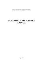 Referāts 'Nodarbinātības politika Latvijā', 1.