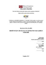 Diplomdarbs 'Iedzīvotāju zināšanas un izpratne par garīgo veselību', 1.