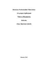 Referāts 'Optiskais kabelis', 1.