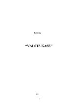 Referāts 'Valsts kase, tās vēsture, darbība un attīstība', 1.