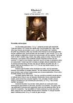 Referāts 'Elizabete I', 1.