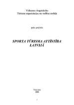 Referāts 'Sporta tūrisma attīstība Latvijā', 1.