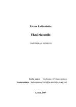 Referāts 'Ekodzīvesstils', 1.