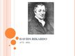 Prezentācija 'Prezentācija par ekonomistu Dāvidu Rikardo', 1.