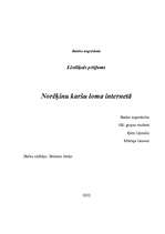 Referāts 'Norēķinu karšu loma internetā', 1.